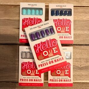 Hello Love Press On Nails - Set of 5 Packs